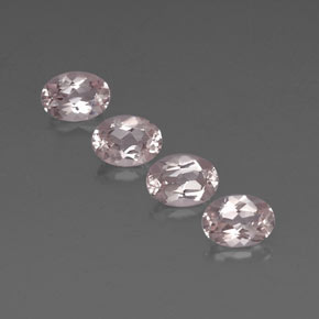 Gemas de morganita rosa natural de  ct, corte óvalo, VVS