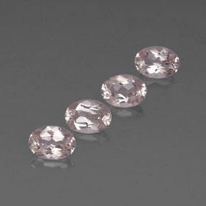 Gemas de morganita rosa natural de  ct, corte óvalo, VVS
