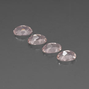 Gemas de morganita rosa natural de  ct, corte óvalo, VVS