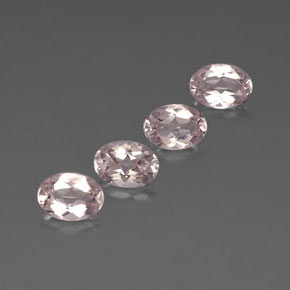Gemas de morganita rosa natural de  ct, corte óvalo, VVS