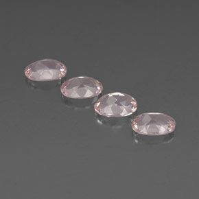 Gemas de morganita rosa natural de  ct, corte óvalo, VVS