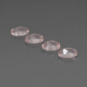 Gemas de morganita rosa natural de  ct, corte óvalo, IF