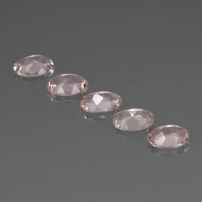 Gemas de morganita rosa natural de  ct, corte óvalo, VVS