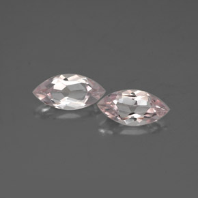 Gemas de morganita rosa natural de  ct, marquesa, VVS