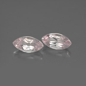 Gemas de Morganita Rosado claro natural de  ct, Marquesa, VVS