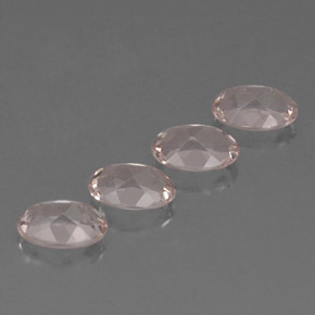 Gemas de morganita rosa natural de  ct, corte óvalo, IF