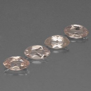 Gemas de Morganita Rosado claro natural de  ct, Marquesa, VVS