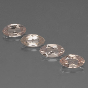 Gemas de Morganita Rosado claro natural de  ct, Marquesa, VVS