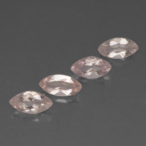 Gemas de morganita rosa natural de 2,11 ct, marquesa, VVS
