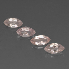 Gemas de morganita rosa natural de 2,11 ct, marquesa, VVS