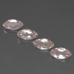 Gemas de morganita rosa natural de 2,04 ct, marquesa, VVS