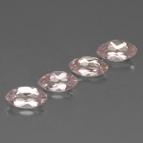 Gemas de morganita rosa natural de  ct, marquesa, VVS