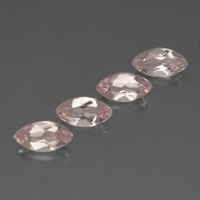 Gemas de morganita rosa natural de  ct, marquesa, VVS