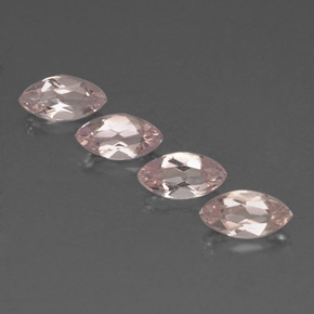 Gemas de morganita rosa natural de  ct, marquesa, VVS