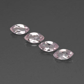 Gemas de morganita rosa natural de 2,06 ct, marquesa, VVS