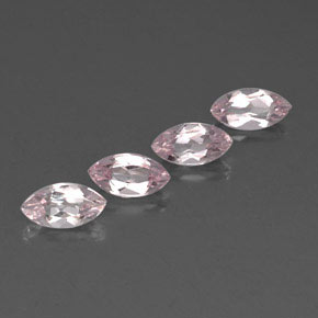 Gemas de morganita rosa natural de  ct, marquesa, VVS
