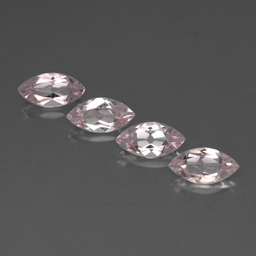 Gemas de morganita rosa natural de  ct, marquesa, VVS