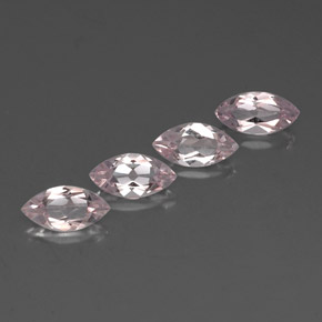 Gemas de morganita rosa natural de  ct, marquesa, VVS