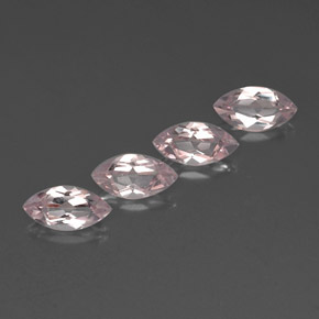 Gemas de Morganita Rosado claro natural de 2.12 ct, Marquesa, VVS