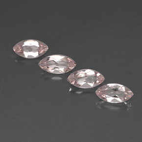 Gemas de morganita rosa natural de  ct, marquesa, VVS