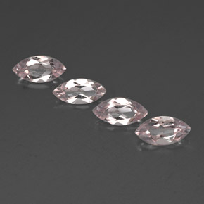Gemas de morganita rosa natural de  ct, marquesa, VVS