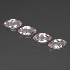 Gemas de morganita rosa natural de  ct, marquesa, VVS