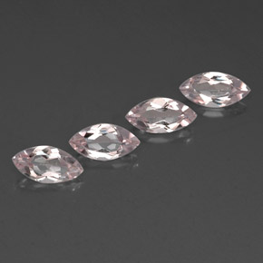 Gemas de morganita rosa natural de  ct, marquesa, VVS
