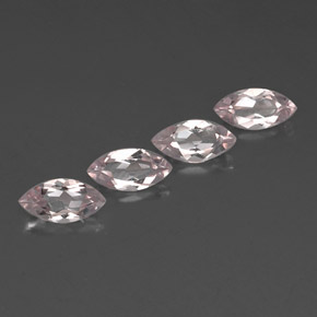 Gemas de morganita rosa natural de  ct, marquesa, VVS