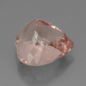 Morganita Salmón natural de 5.76 ct, Forma de corazón, VVS-VS