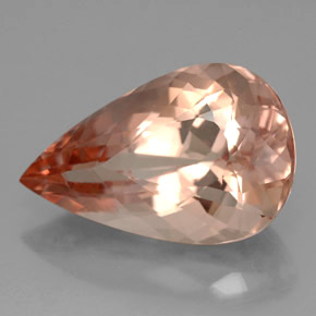 Morganita rosa natural de 8,51 ct, en forma de pera, VVS