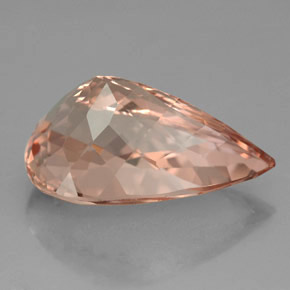 Morganita rosa natural de 8,51 ct, en forma de pera, VVS