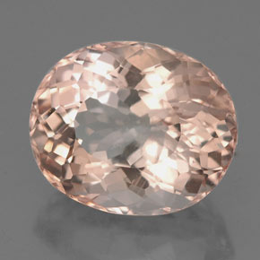 Morganita rosa natural de 3,57 ct, corte óvalo, VVS-VS