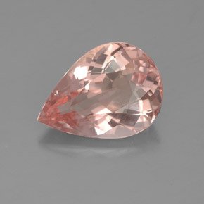 Morganita rosa natural de 2,86 ct, en forma de pera, IF