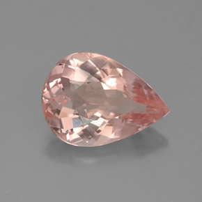 Morganita rosa natural de 2,86 ct, en forma de pera, IF