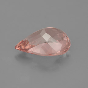 Morganita rosa natural de 2,86 ct, en forma de pera, IF