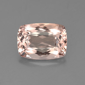 Morganita rosa natural de 2,97 ct, corte cojín, VS