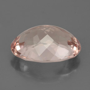 Morganita Salmón natural de 3.32 ct, Corte Óvalo, IF