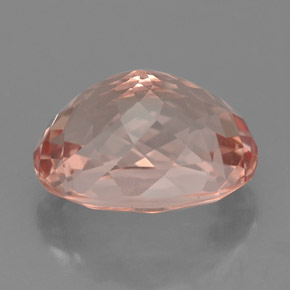 Morganita salmón natural de 4,13 ct, corte óvalo, VVS-VS