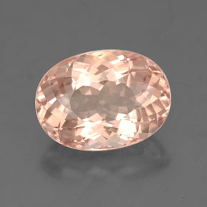 Morganita rosa natural de 3,37 ct, corte óvalo, VVS