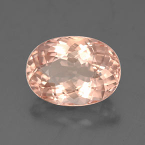 Morganita rosa natural de 3,37 ct, corte óvalo, VVS