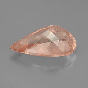 Morganita Salmón natural de 4.76 ct, En forma de pera, VS