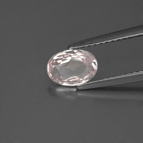 Morganita rosa natural de 0,68 ct, corte óvalo, VVS-VS