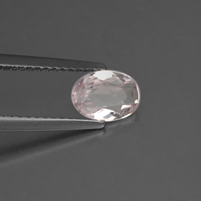 Morganita rosa natural de 0,68 ct, corte óvalo, VVS-VS