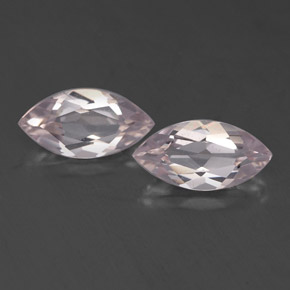 Gemas de morganita rosa natural de  ct, marquesa, VVS