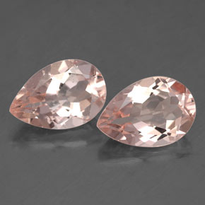 Gemas de morganita rosa natural de  ct, en forma de pera, VS