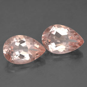 Gemas de morganita rosa natural de  ct, en forma de pera, VS