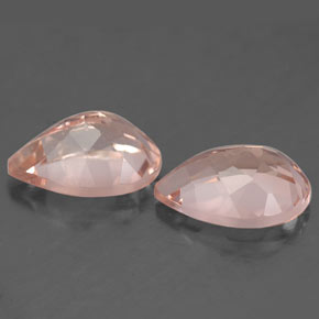 Gemas de morganita rosa natural de  ct, en forma de pera, VS