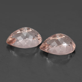 Gemas de morganita rosa natural de  ct, en forma de pera, VVS
