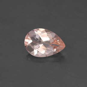 Morganita rosa natural de 1,63 ct, en forma de pera, VVS-VS