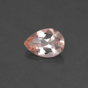 Morganita rosa natural de 1,63 ct, en forma de pera, VVS-VS